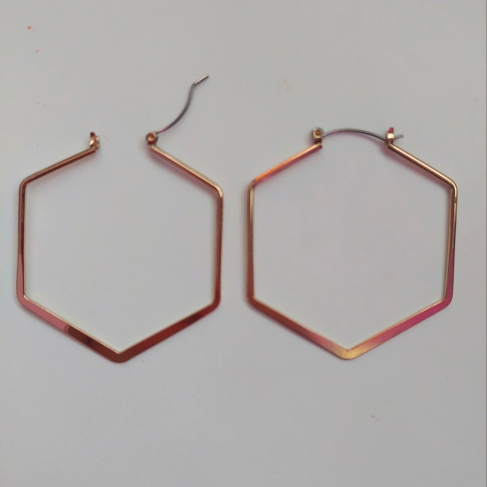 Hexagon Earrings!